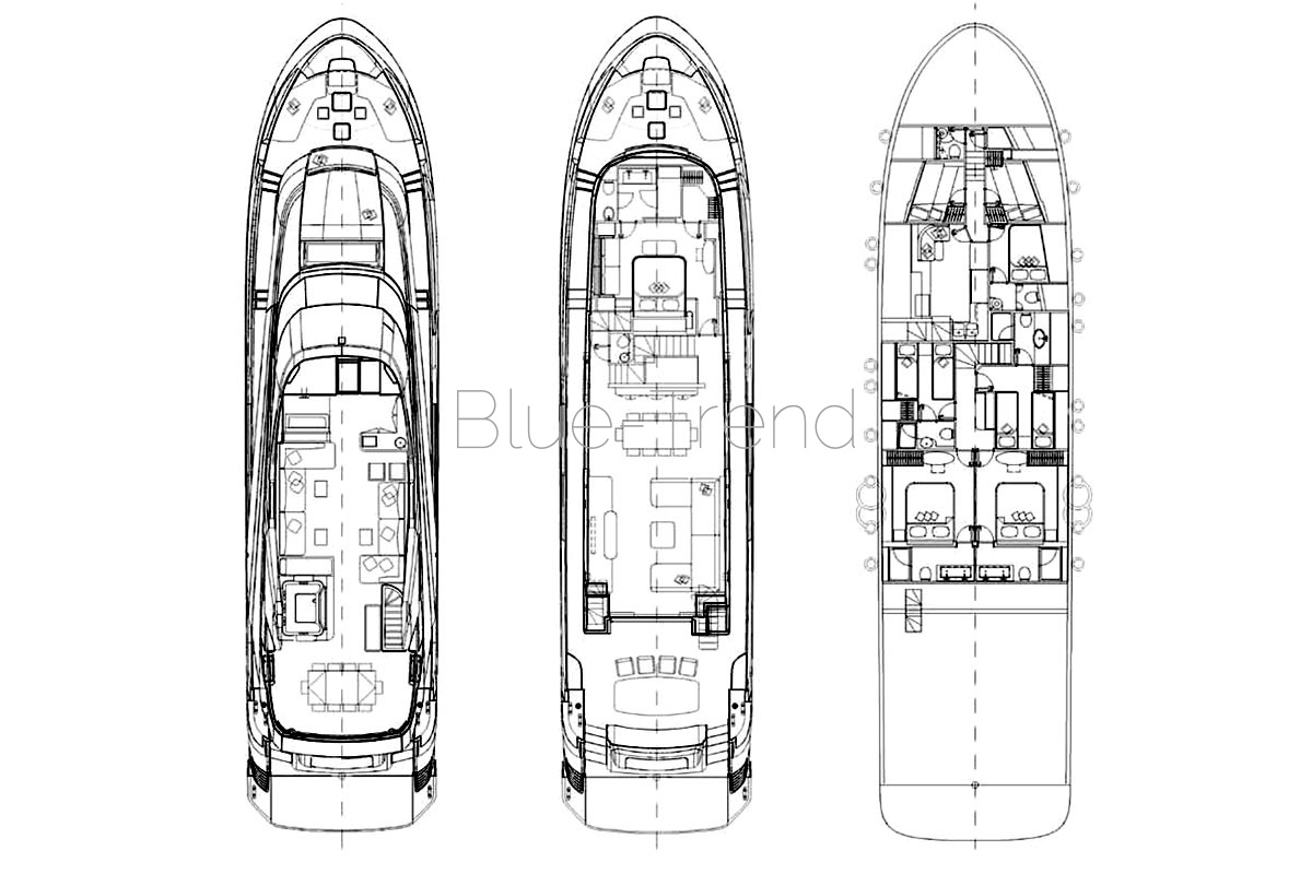 Monte Carlo Yachts Esmeralda of the Seas Layout Plan Monte Carlo Yachts Esmeralda of the Seas Layout Plan