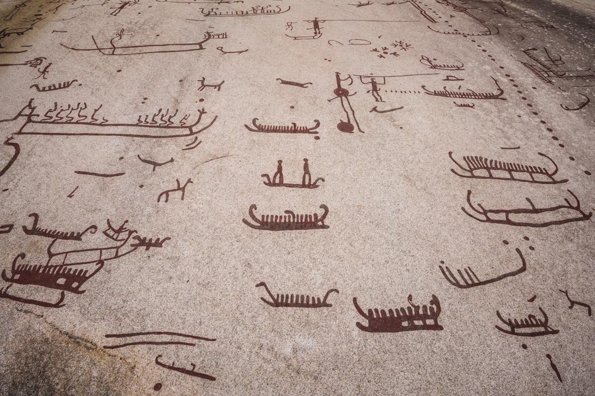 Bronze age boats Tanum Sweden heritage site Bronze age boats Tanum, Sweden heritage site
