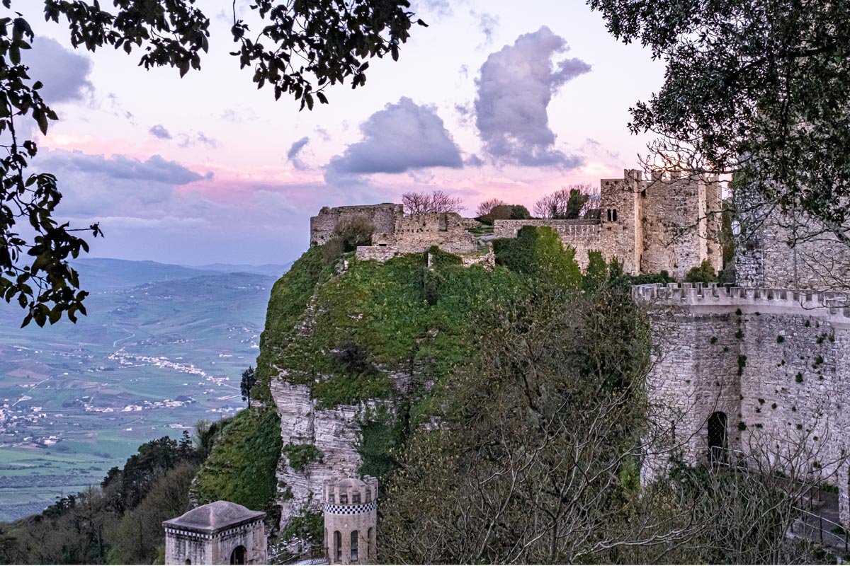 14 Sicily ERICE Castel Venere in Trapani province - Erice medieval Castello di Venere
