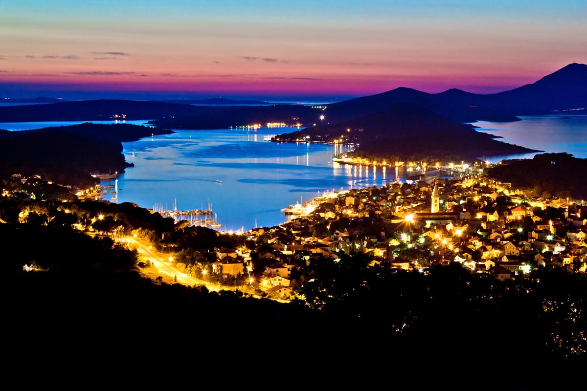 LOSINJ Bay colorful sunset LOSINJ Bay colorful sunset