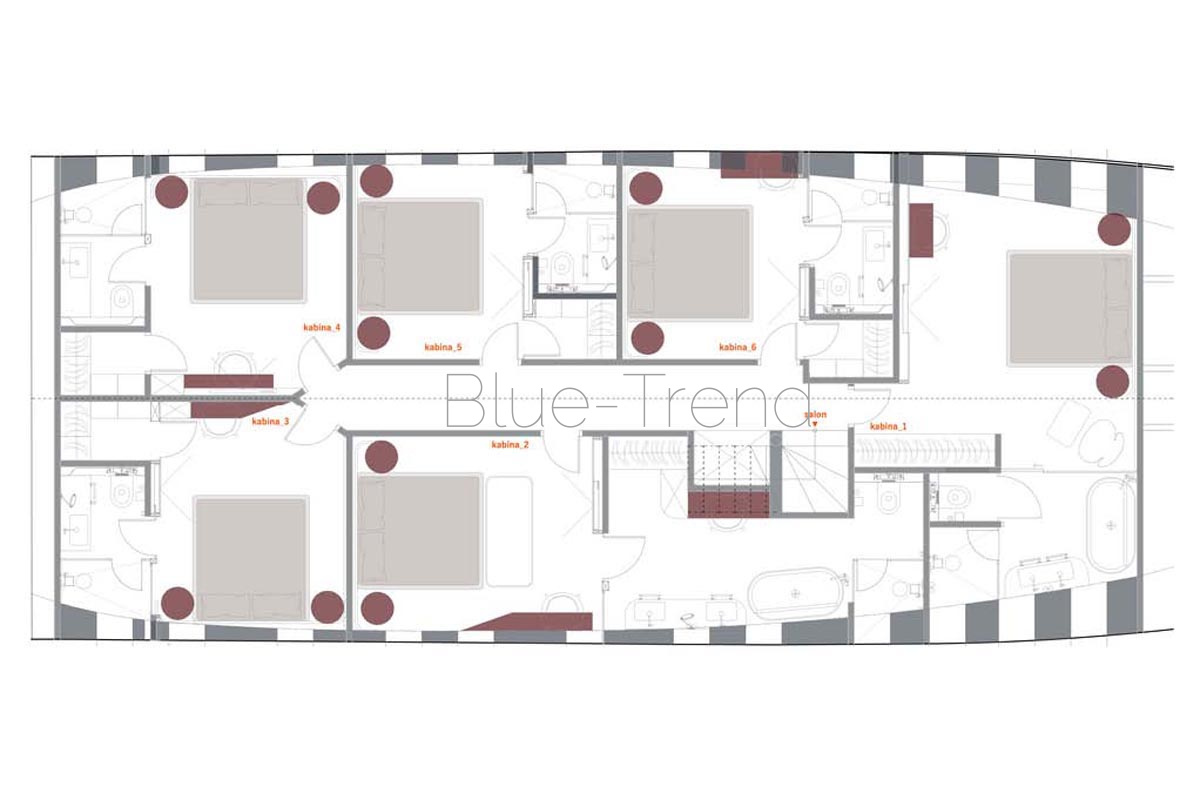 40m ANETTA cabin deck layout plan 40m ANETTA cabin deck layout plan