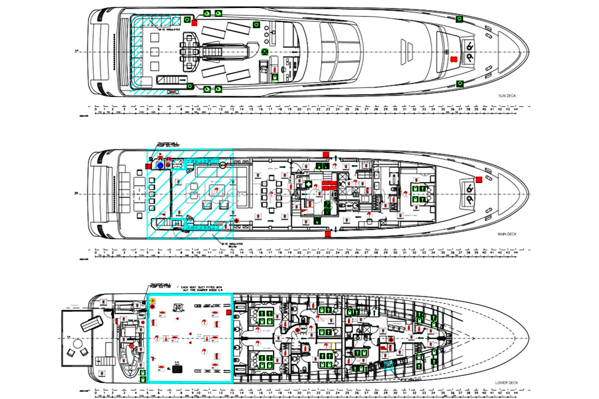 Admiral 40 yacht MADO layout plan Admiral 40 yacht MADO layout plan