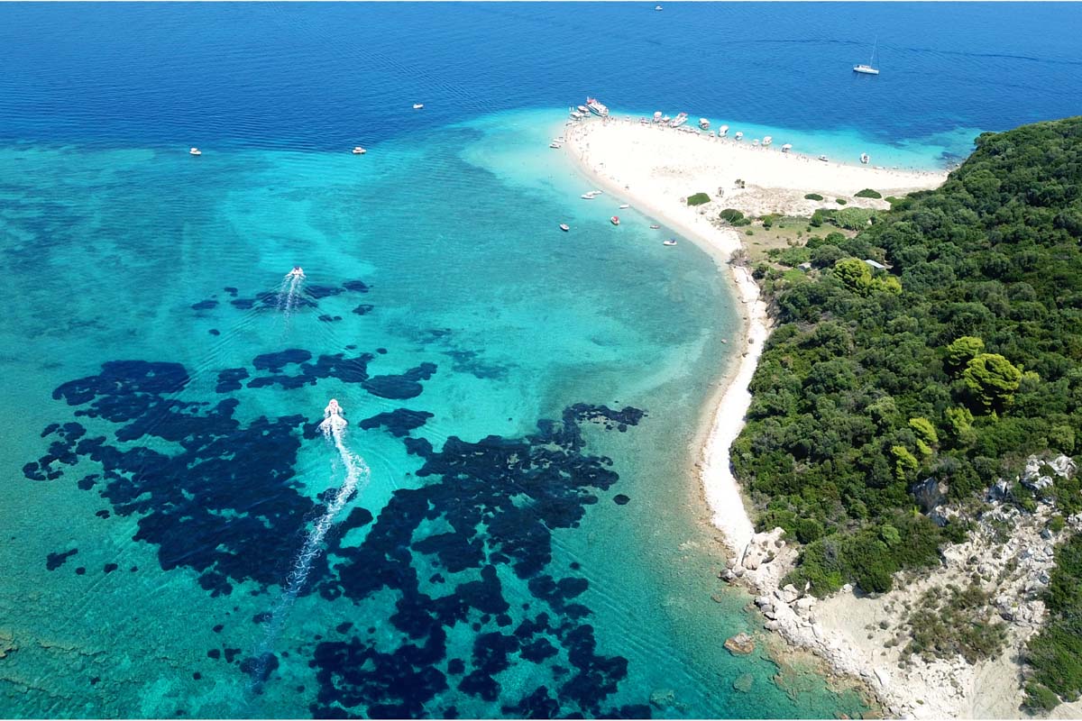 Marathonisi smalI Island Ionian Sea Greece Greece