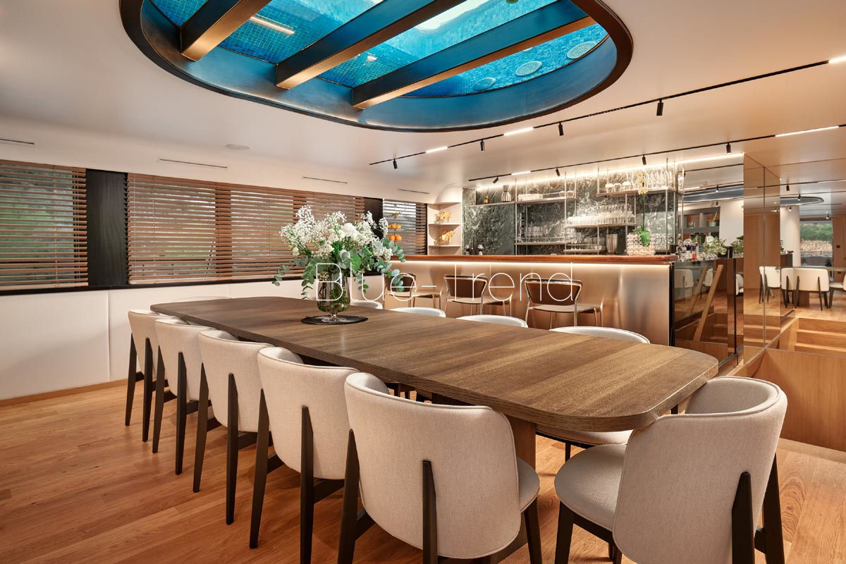 luxury MS yacht ANETTA formal dining luxury MS yacht ANETTA formal dining