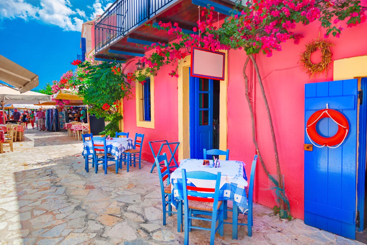 Street in Kefalonia island, Greece Greece