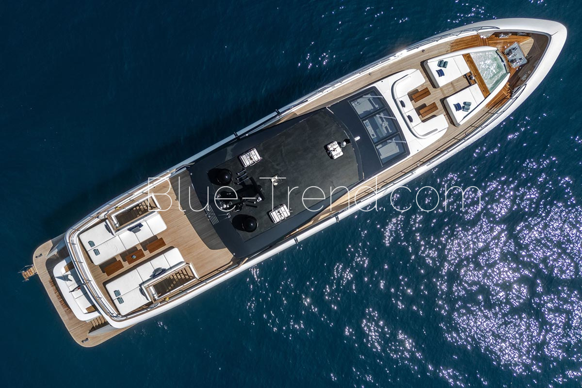 35.50m charter yacht LAFAYETTE decks overview 35.50m charter yacht LAFAYETTE decks overview