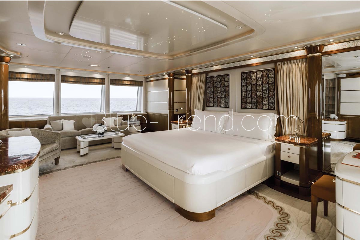55m charter yacht OLYMPUS VIP cabin 55m charter yacht OLYMPUS VIP cabin