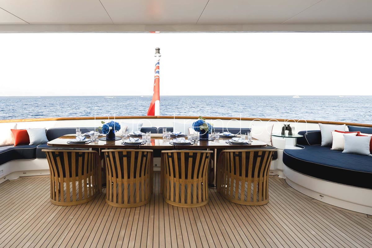 Feadship OLYMPUS upper aft deck Feadship OLYMPUS upper aft deck