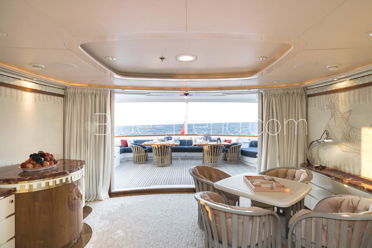 Feadship OLYMPUS upper deck lounge Feadship OLYMPUS upper deck lounge