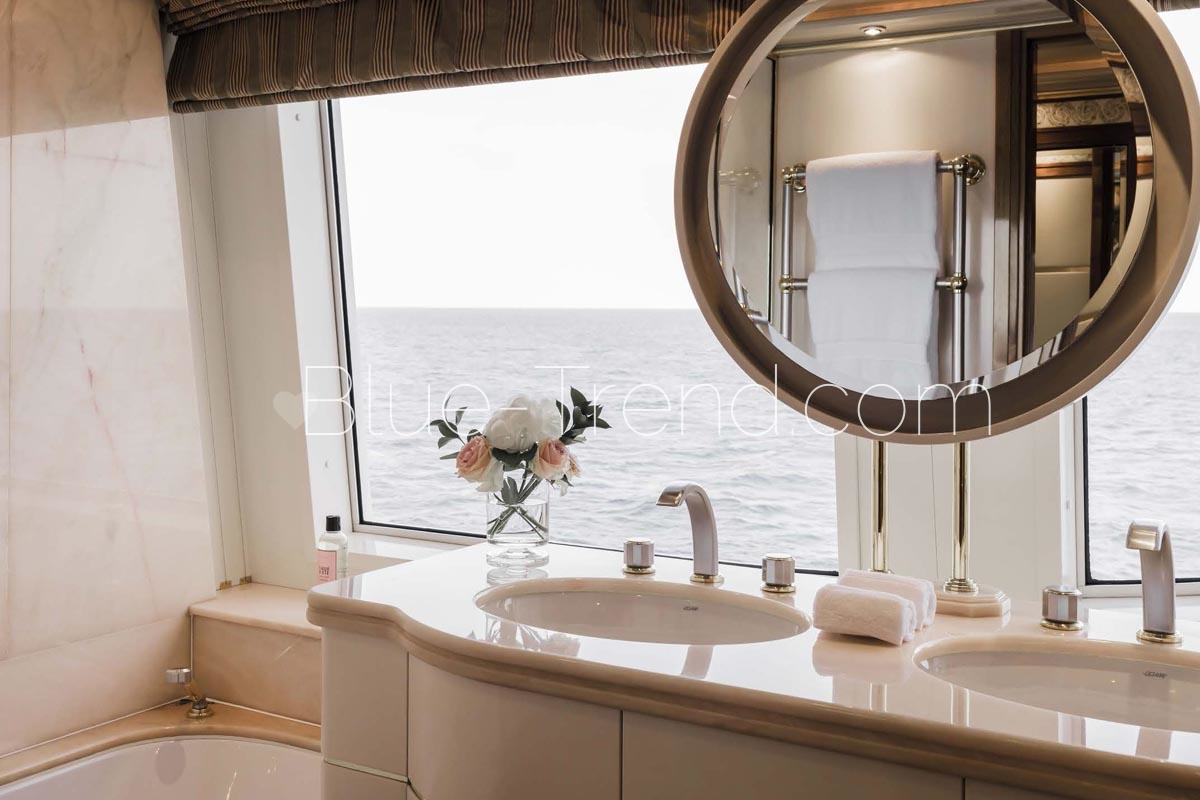 charter yacht OLYMPUS VIP bathroom charter yacht OLYMPUS VIP bathroom