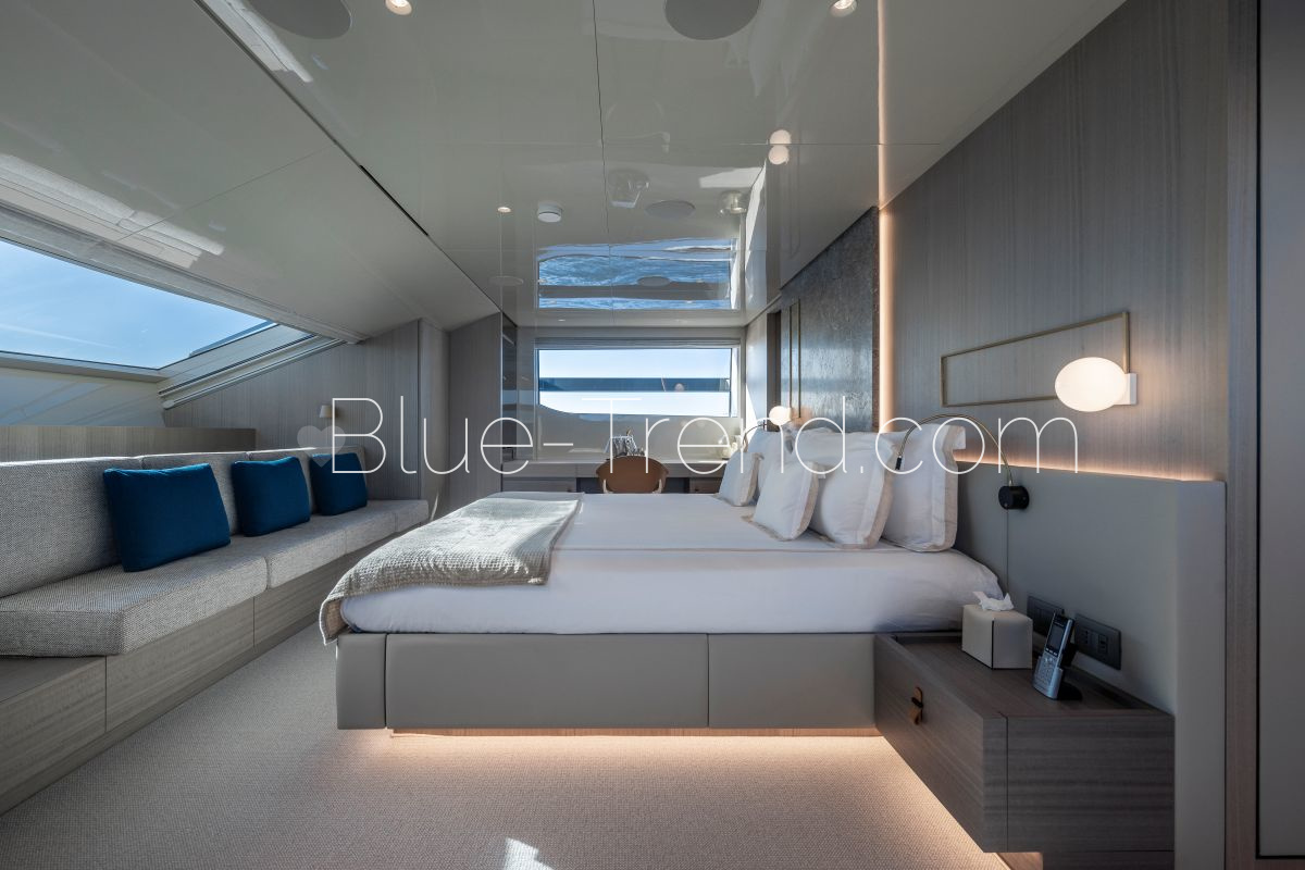 Sanlorenzo 120A charter yacht VAUBAN Master on main deck Sanlorenzo 120A charter yacht VAUBAN Master on main deck