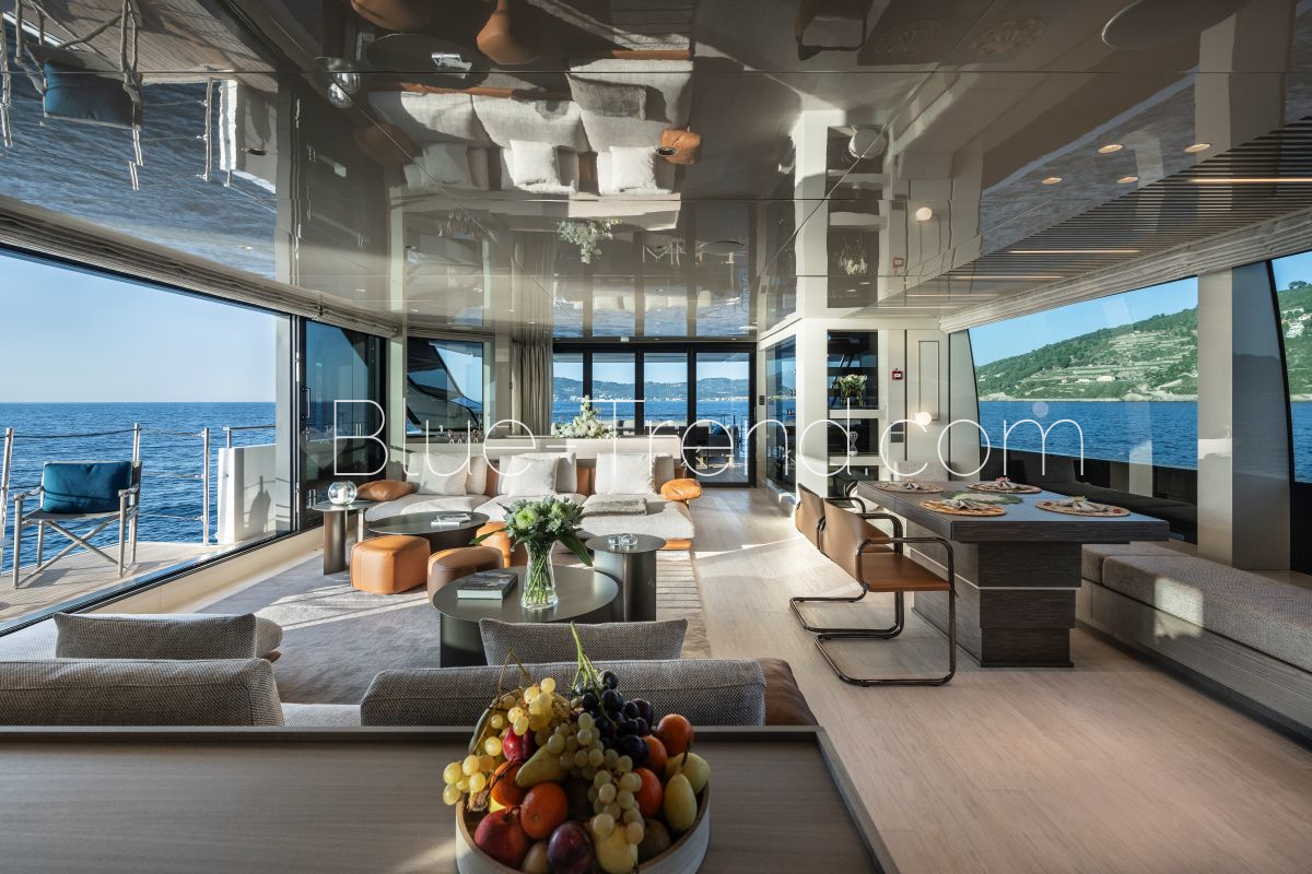 charter yacht VAUBAN salon with balcony charter yacht VAUBAN salon with balcony